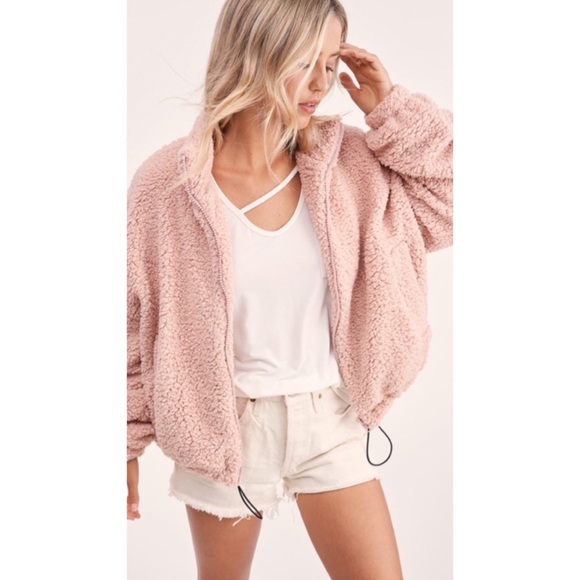 🐻 Oversized Teddy Zip Up Jacket 🐻 - Picture 4 of 11